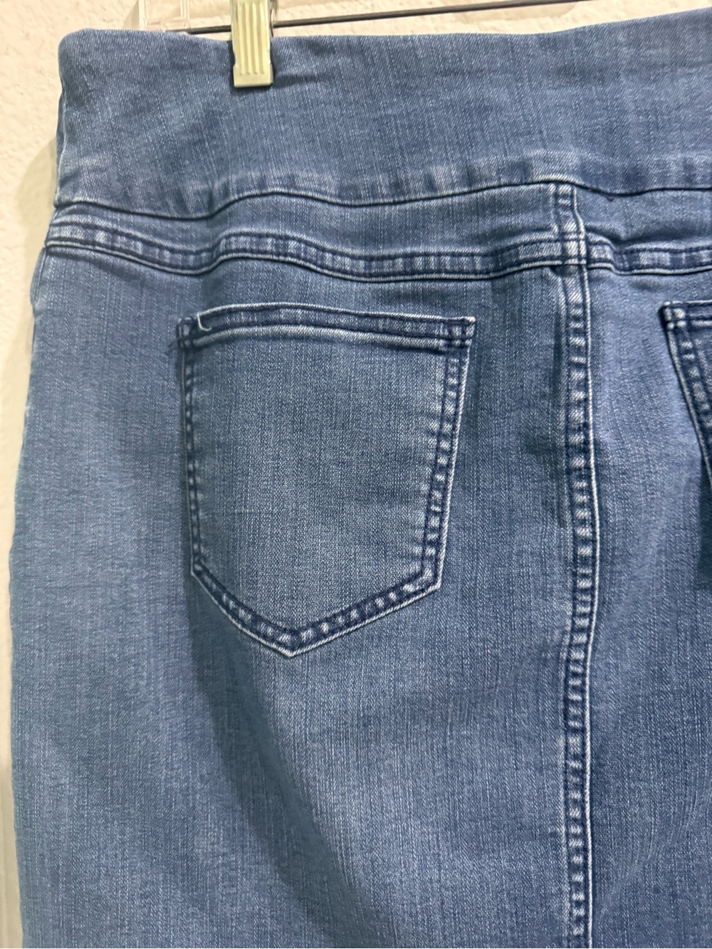 S. C. & Co. Stretch Denim Mini Skirt - Blue L - Picture 7 of 13